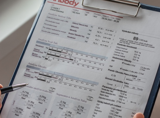 Měření na InBody 270